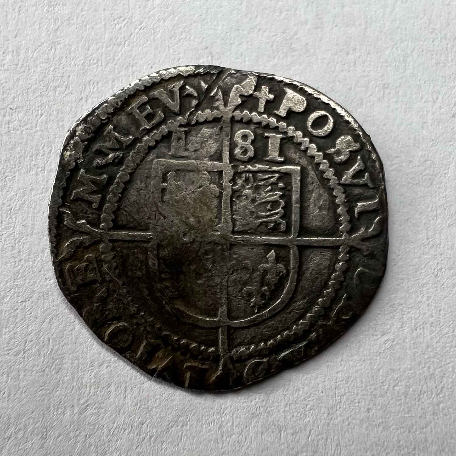 Elizabeth 1st Silver Threepence Coin