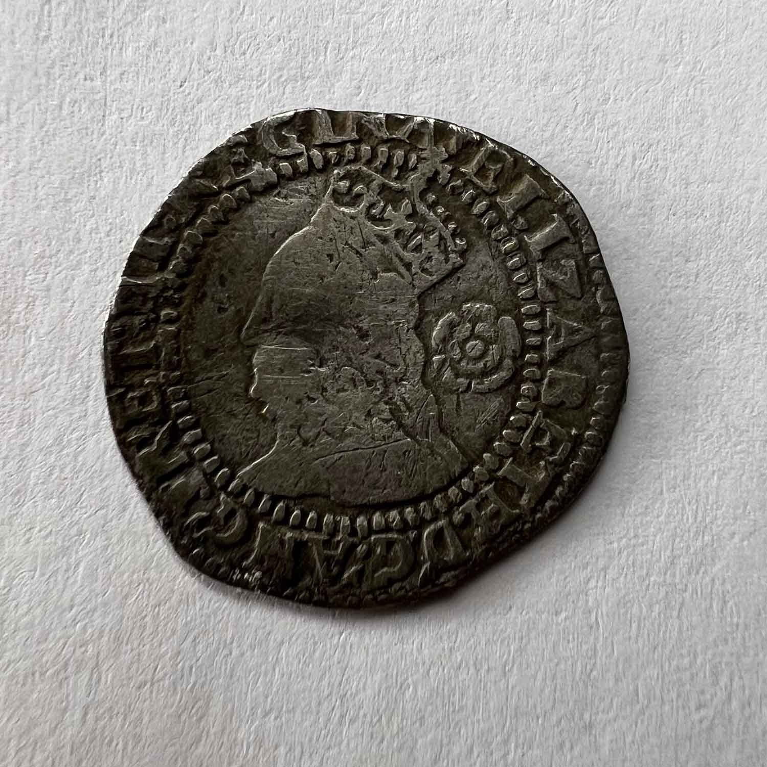 Elizabeth 1st Silver Threepence Coin