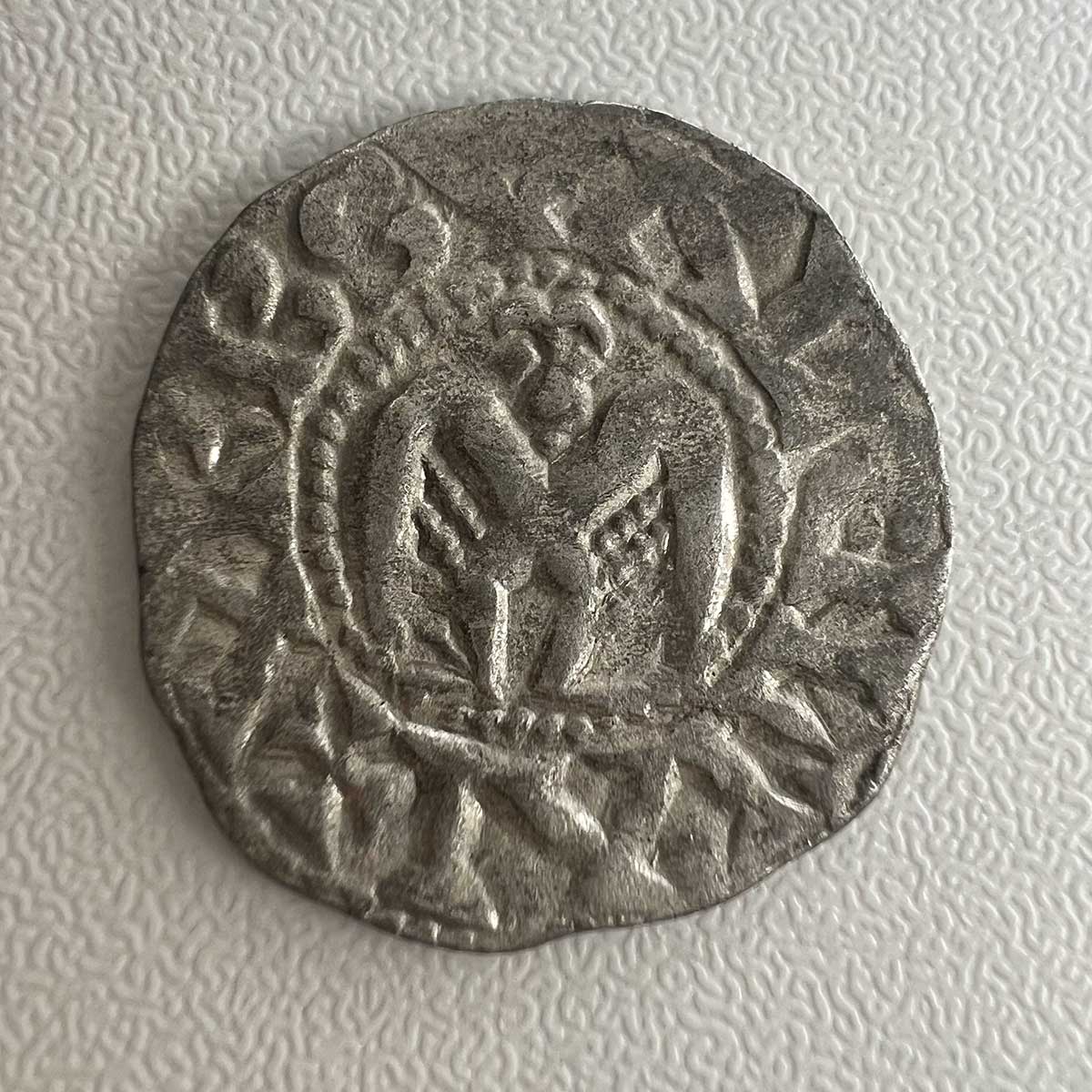 French Crusader Silver Cross Denier