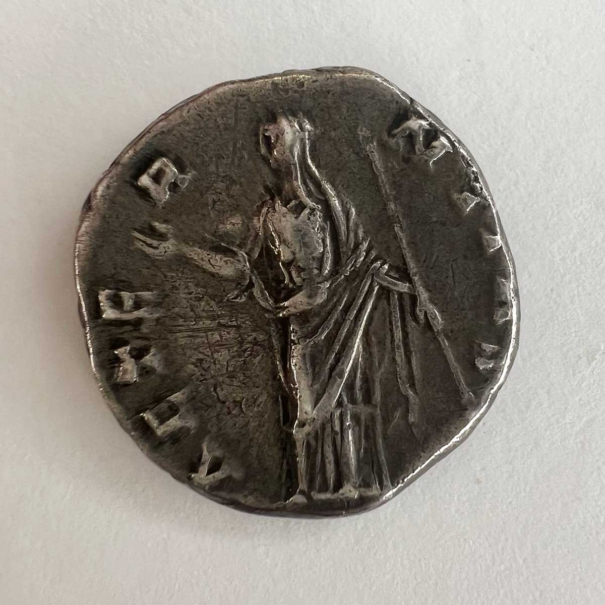 Faustina Senior Roman Silver Denarius