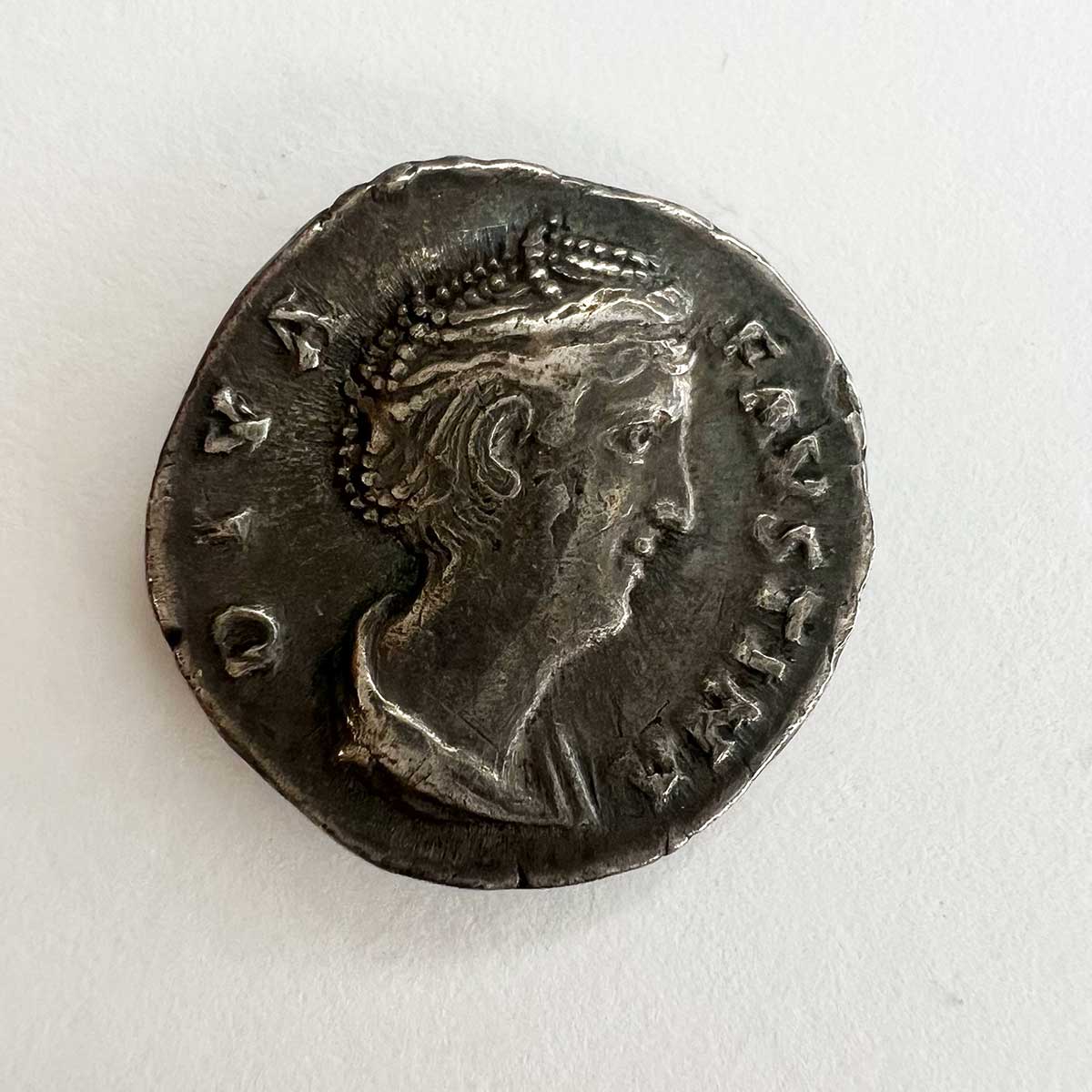 Faustina Senior Roman Silver Denarius